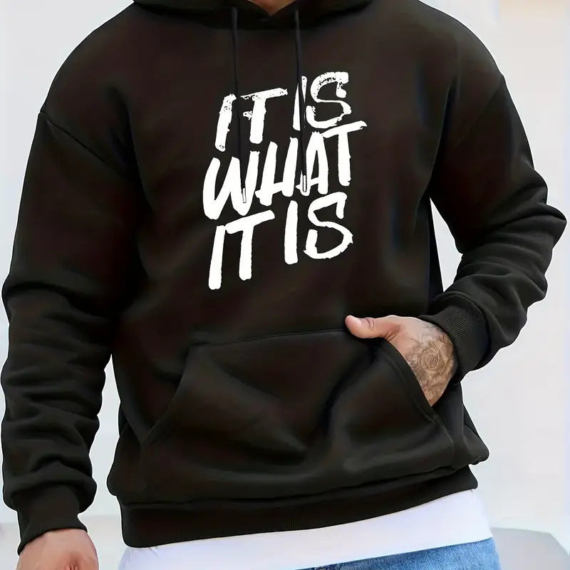 Damen Kapuzenpullover mit modernem Schriftzug und bequemer Passform EB