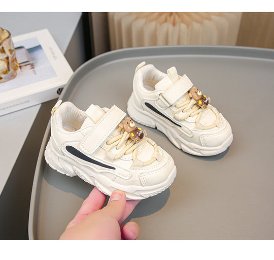 Damen Kindersneaker mit praktischem Klettverschluss und farbenfrohem Design EB