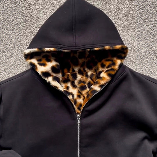 Damen Hoodie mit luxuriösem Kunstfellfutter EB