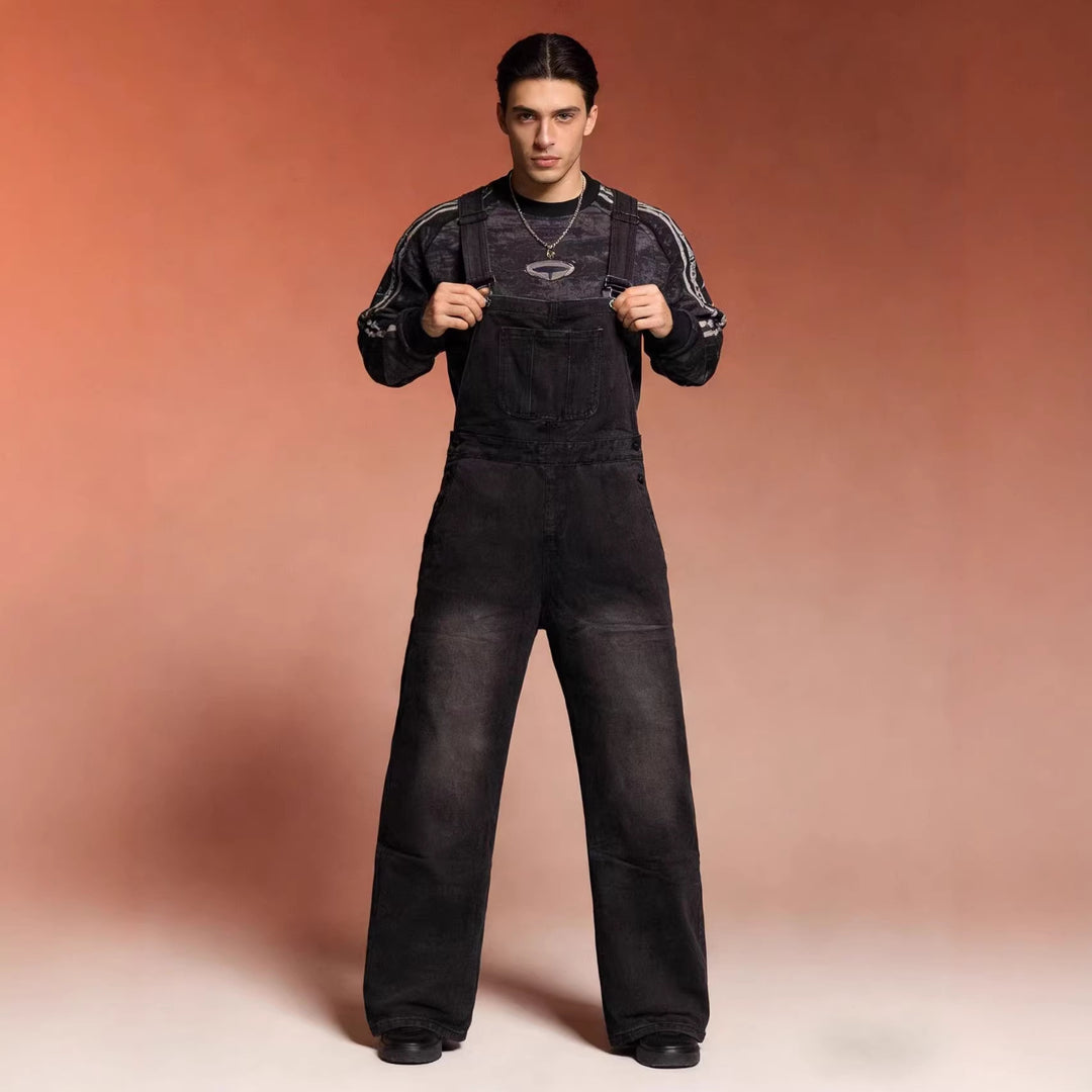 Herren Lässige Baumwoll-Latzhose EB