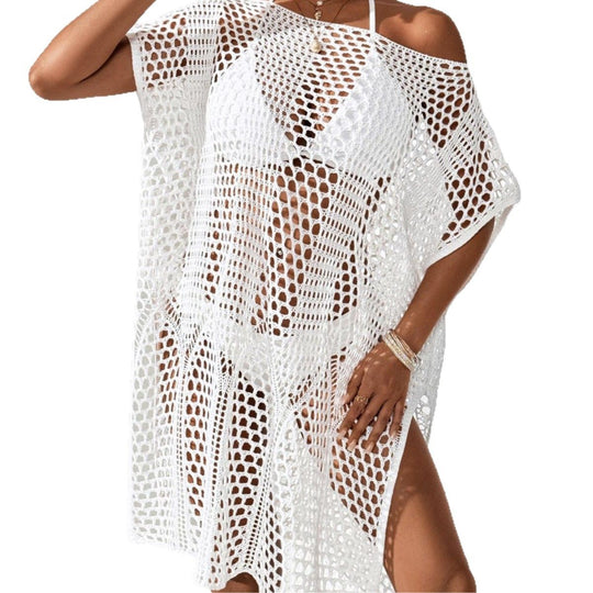 Damen eleganter häkel Strandüberwurf EB