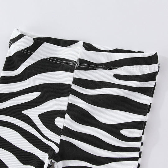 Mädchen Schlagleggings mit aufregendem Zebra-Muster EB