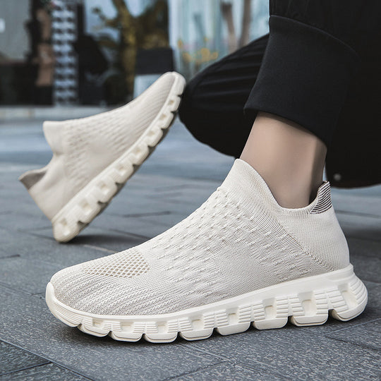 Damen Atmungsaktive Slip-On Sneakers mit dämpfender Sohle EB