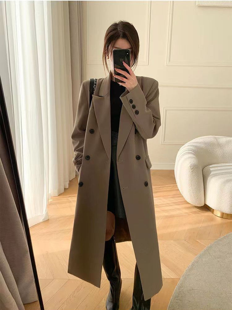 Damen Oversized Wollmantel EB
