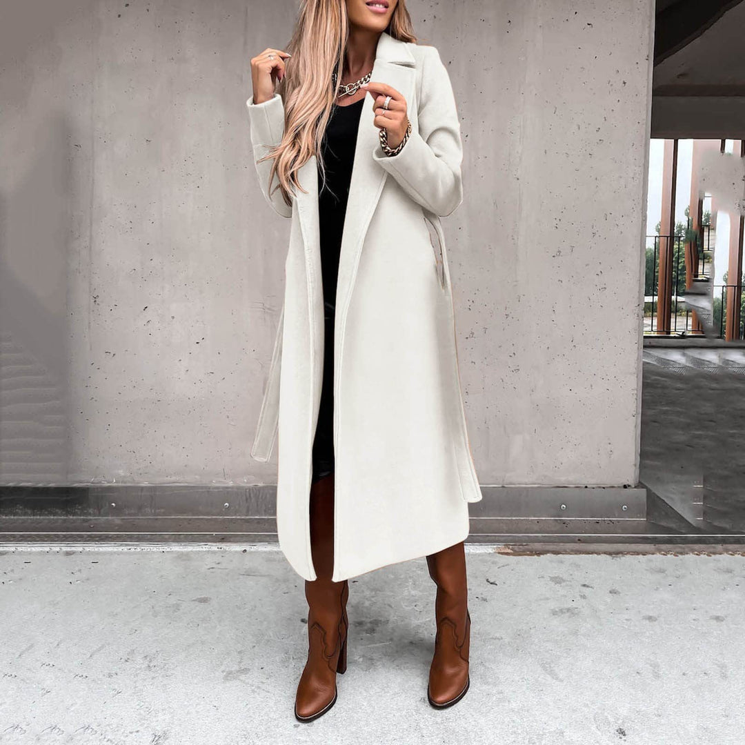 Damen eleganter und warmer Wollmantel EB