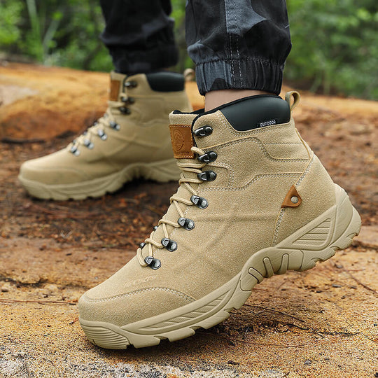 Damen Outdoor-Wanderschuhe mit hohem Schaft und rutschfester Profilsohle EB