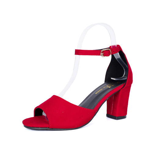 Damen Offene Sandalen mit modischem Blockabsatz und verstellbarem Riemchen EB