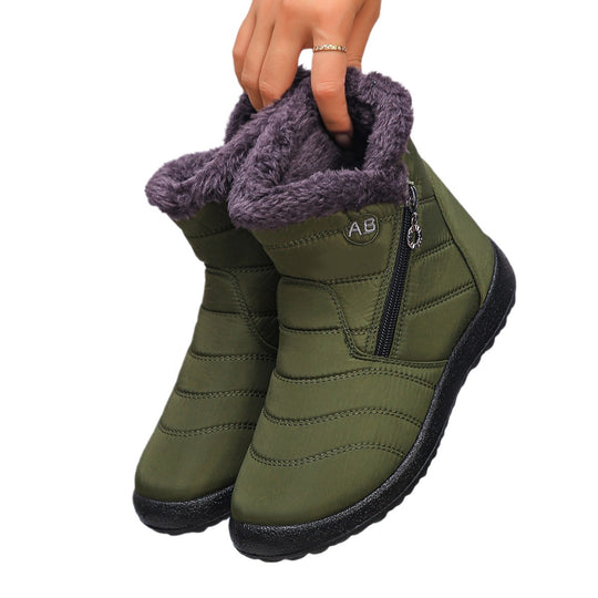 Damen Thermo-Winterstiefel mit kuscheligem Innenfutter und seitlichem Reißverschluss EB