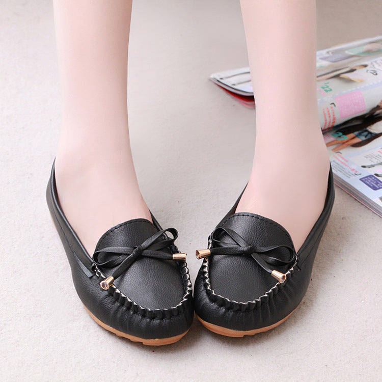 Damen Mokassin Slipper mit elegantem Schleifen-Detail und komfortabler Innensohle EB