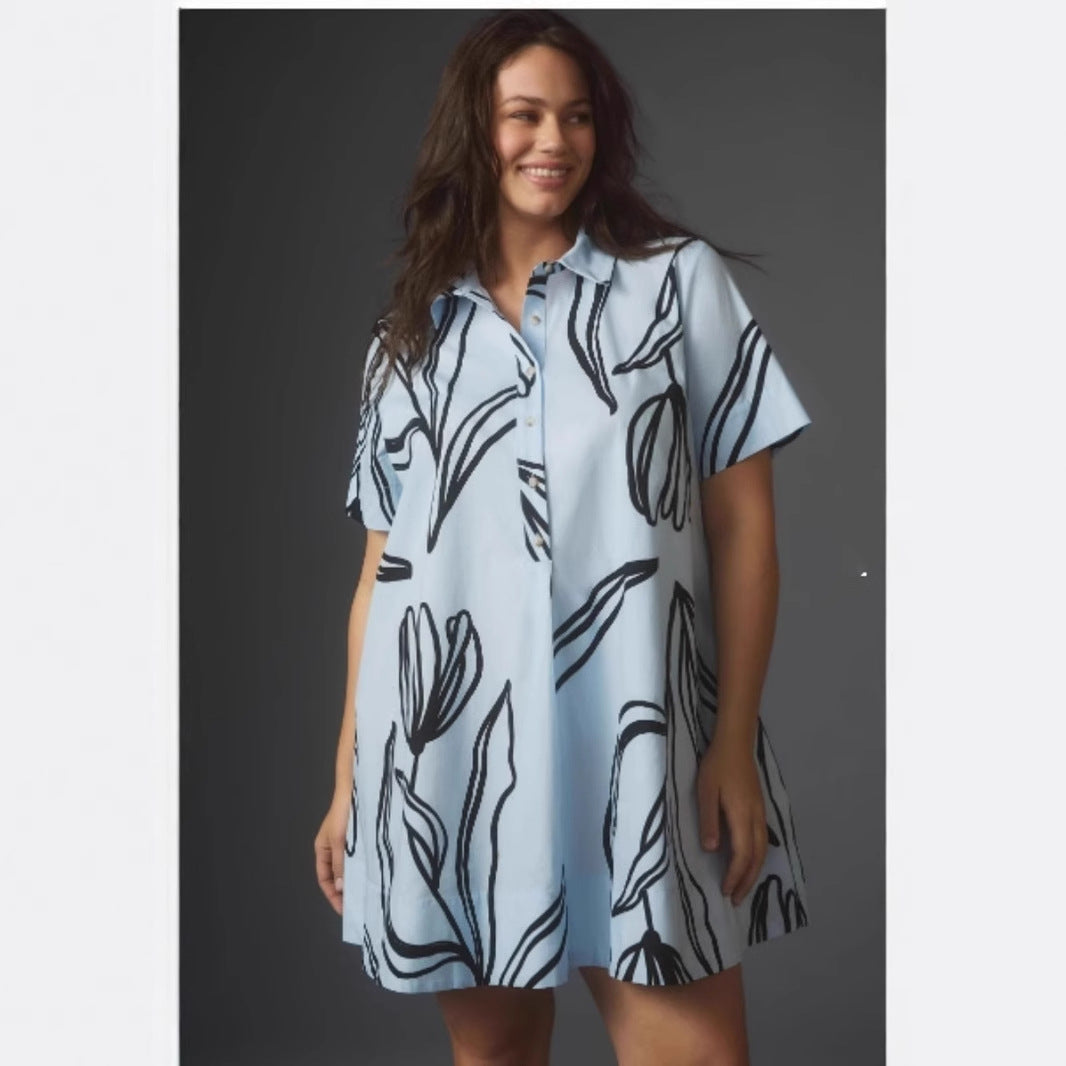 Damen Blusenkleid im entspannenden A-Linien-Schnitt EB