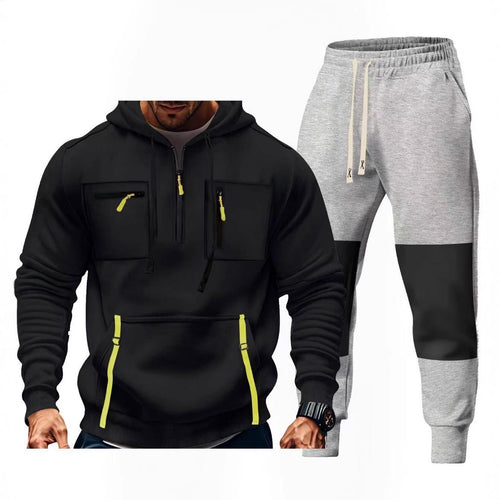 Herren Sportbekleidungsset mit funktionalen Taschen EB