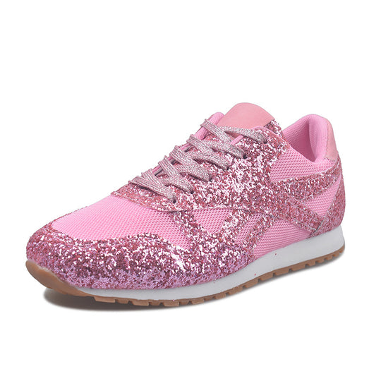 Damen Glänzende Sneaker EB