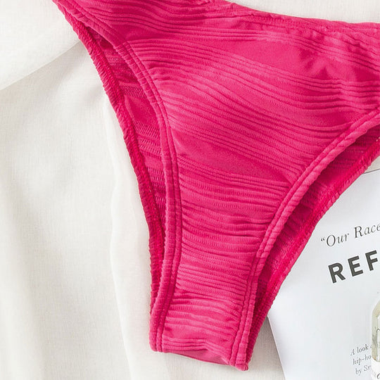 Damen Bikinislip mit modernem Rippendesign EB