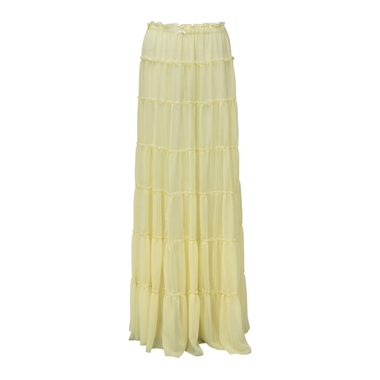 Damen luftiges Strandkleid mit Rüschen EB