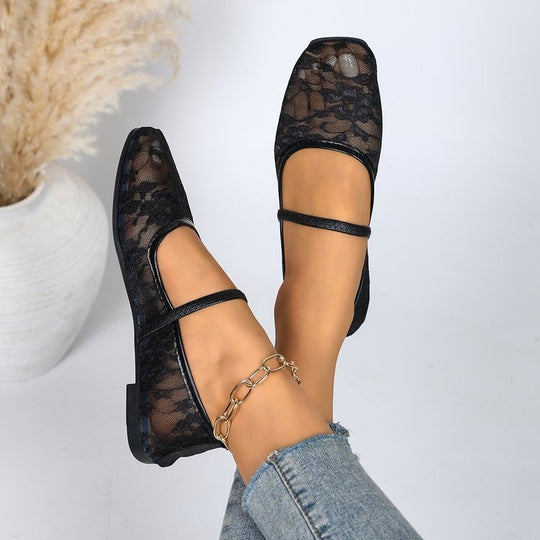 Damen elegante und atmungsaktive Ballerinas EB