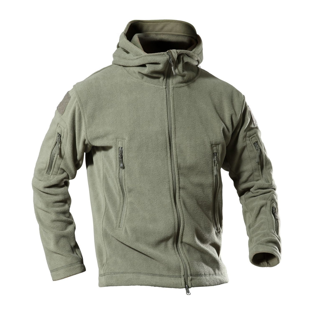 Herren Fleecejacke mit multifunktionalen Reißverschlusstaschen EB