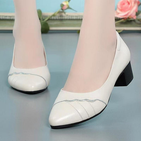 Damen Elegante Pumps mit modischem Blockabsatz und detailverliebtem Obermaterial EB