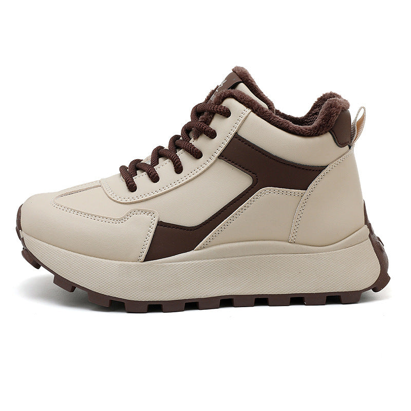 Damen High-Top Sneakers mit kuscheligem Innenfutter und robustem Profil EB