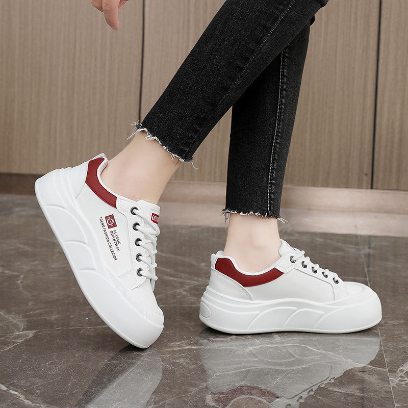 Damen Mode Sneakers mit sportlichem Design und gepolsterter Sohle EB