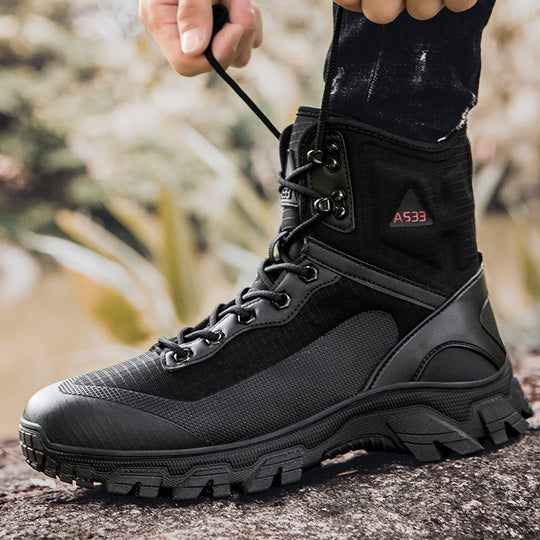 Herren taktische Outdoorschuhe mit atmungsaktiver Membran und rutschfester Sohle EB