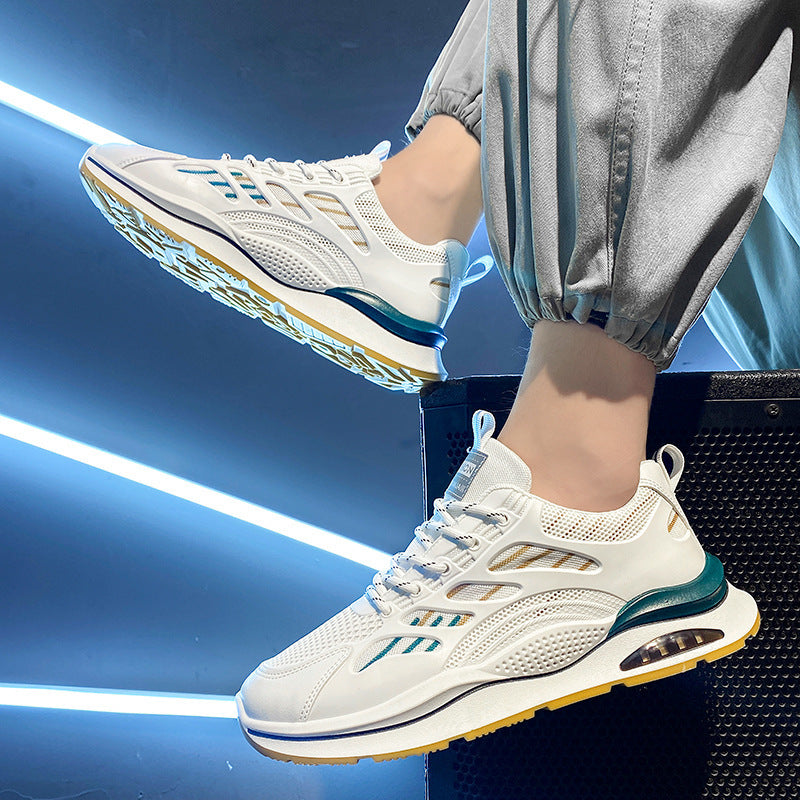Damen Sportliche Lauf-Sneaker mit atmungsaktiver Mesh-Oberfläche und dämpfender Sohle EB