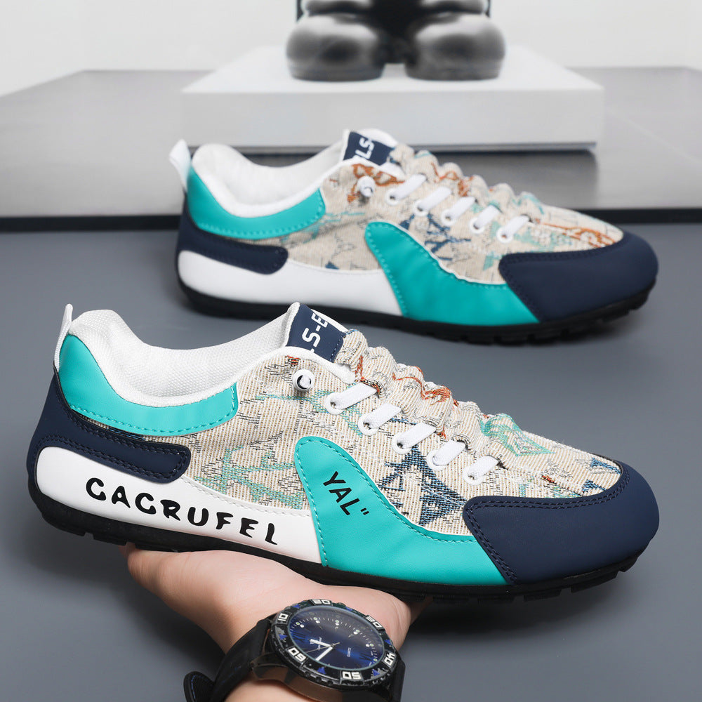 Damen Sportliche Sneakers mit kunstvollem Obermaterial und rutschfester Sohle EB