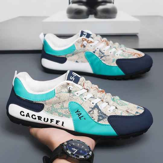 Damen Sportliche Sneakers mit kunstvollem Obermaterial und rutschfester Sohle EB