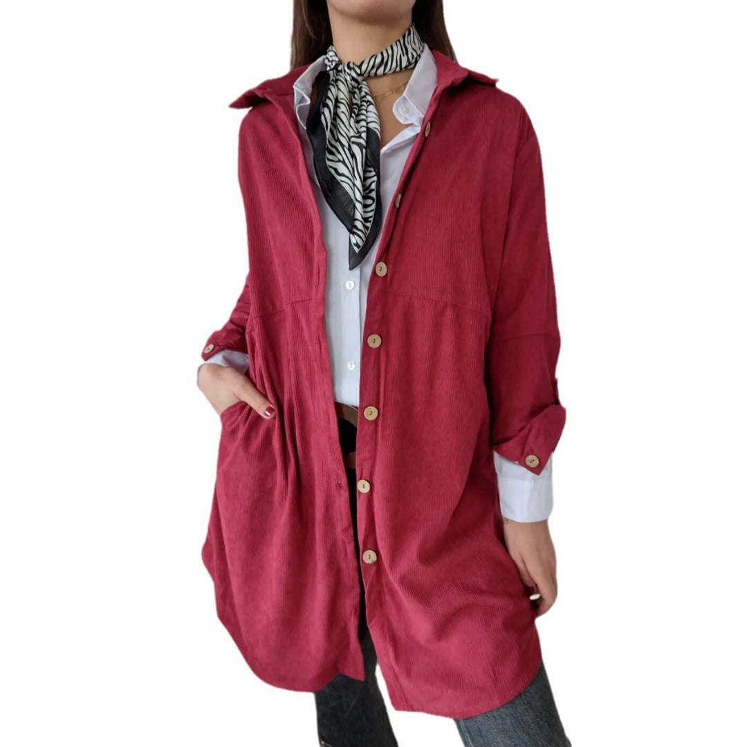 Damen Oversized Hemdkleid mit klassischem Karomuster EB