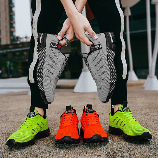 Unisex atmungsaktive Strick-Performance-Sneaker mit gepolsterter Air‑Zwischensohle EB