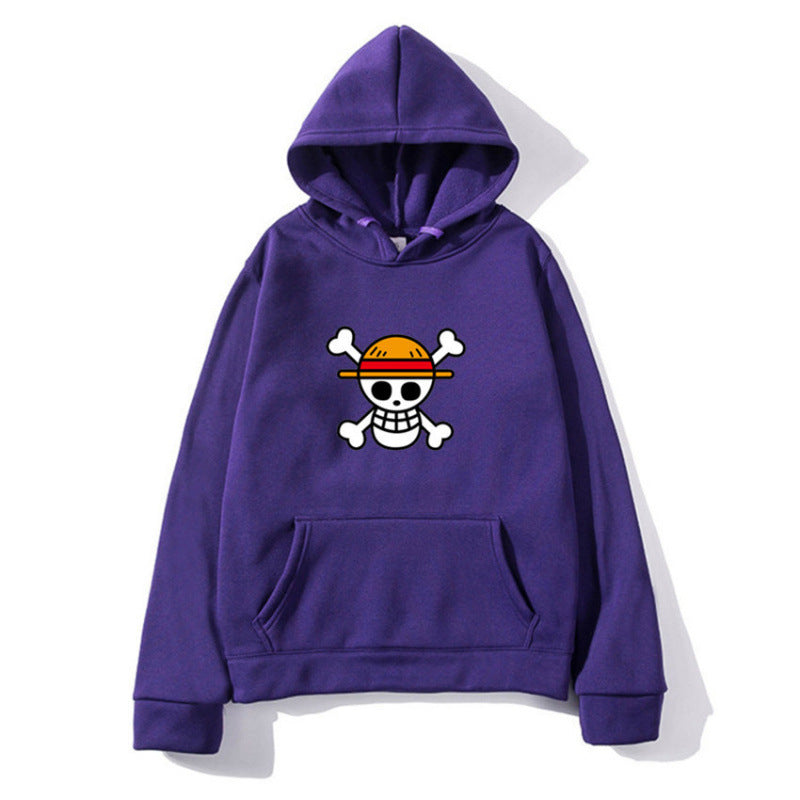 Damen Kapuzenpullover mit kreativem Piratenmotiv und bequemer Passform EB