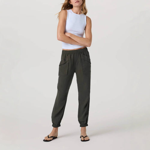 Damen lässige Freizeithose mit seitlichen Taschen EB