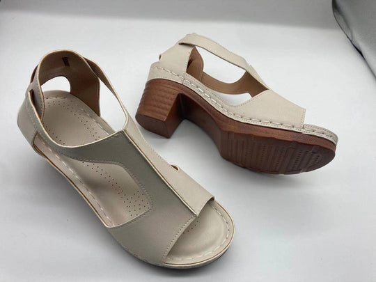 Damen Komfortable Wedge-Sandaletten mit verstellbarem Riemendesign und ergonomischem Fußbett EB