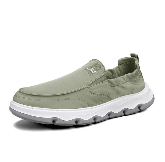 Herren eleganter Slipper-Sneaker mit elastischem Einstieg und stoßdämpfender Wellensohle EB