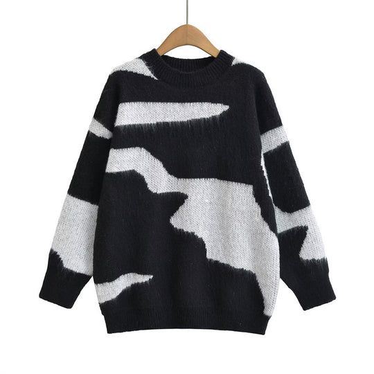 Damen Pullover mit modernem Grafikmuster EB