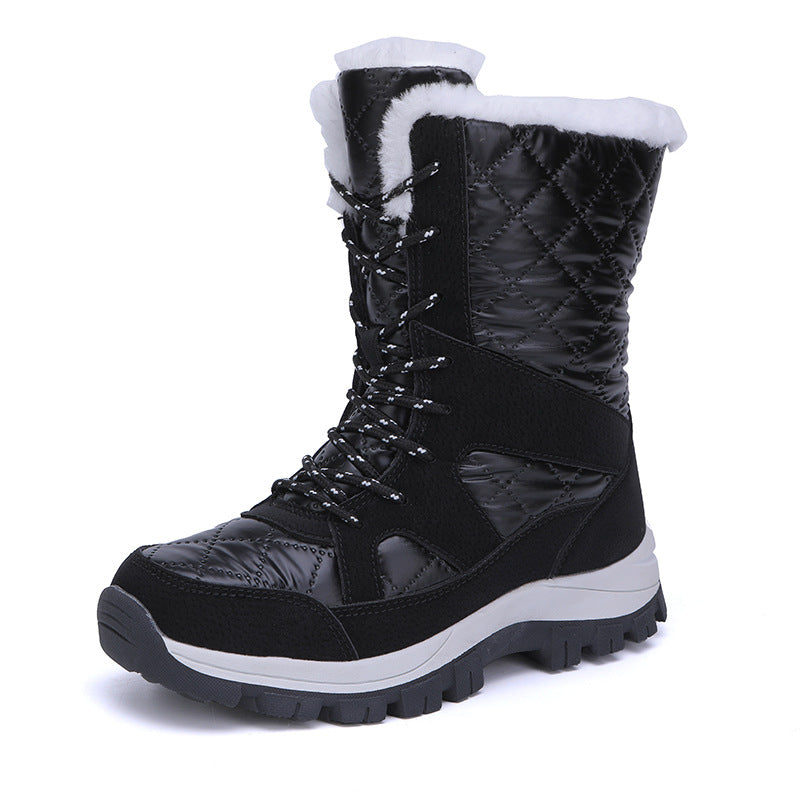 Damen Thermisch isolierte Winterstiefel mit rutschfester Profilsohle und kuscheligem Innenfutter EB