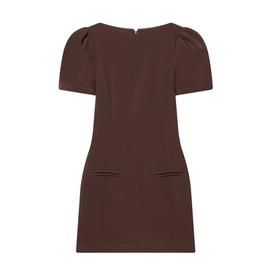 Damenkleid mit Puffärmeln und tailliertem Schnitt EB