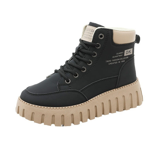 Damen Trendige High-Top Sneakers mit rutschfester Sohle und komfortabeler Dämpfung EB