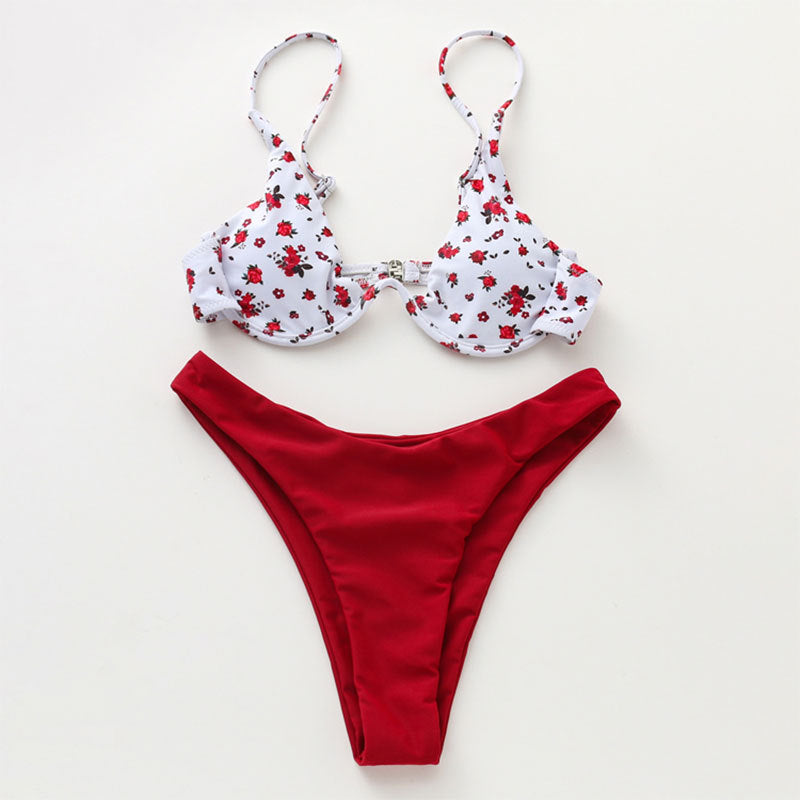 Damen Cup-Bikini-Set mit floralem Design EB