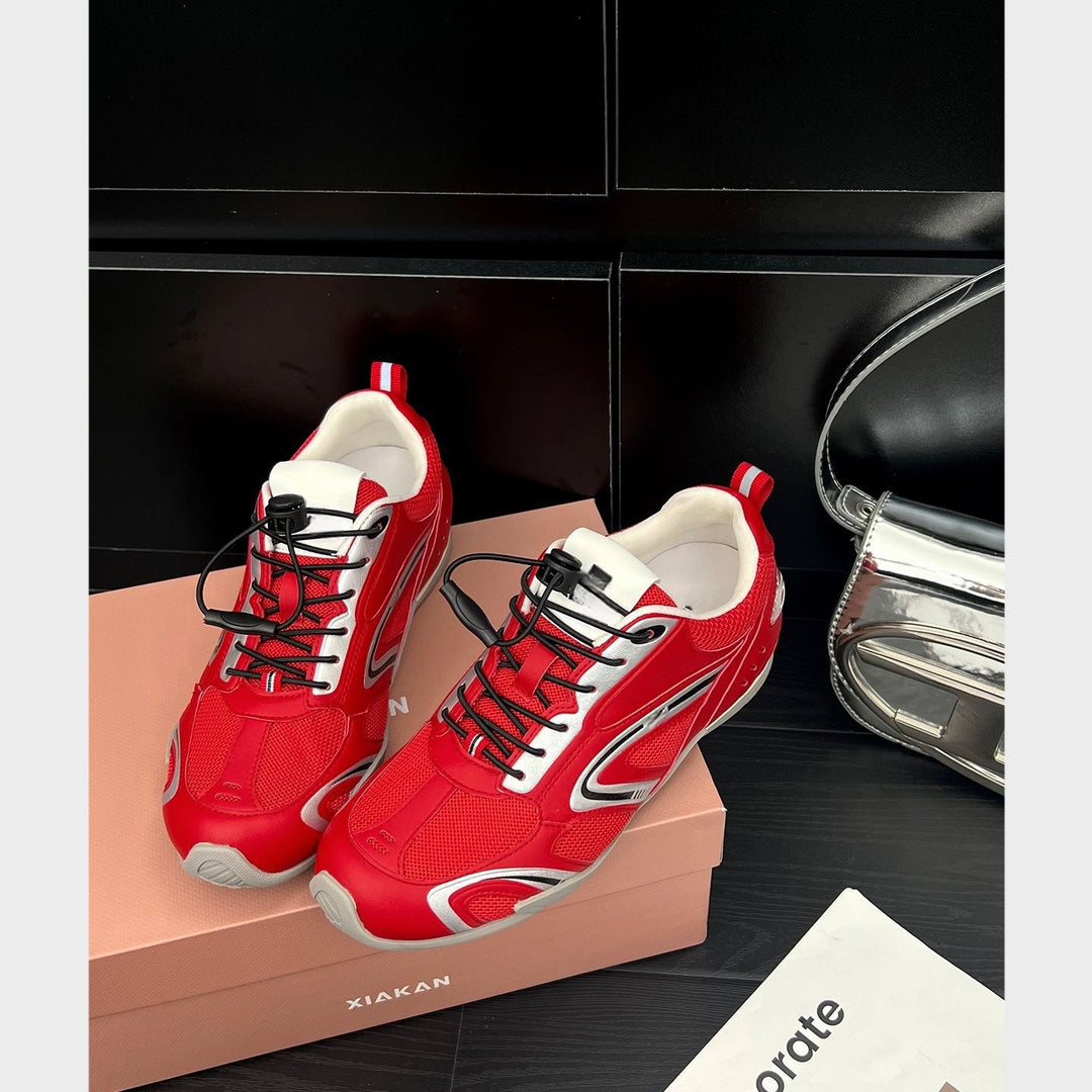 Damen Sportliche Hochleistungs-Sneakers mit atmungsaktiver Mesh-Konstruktion und rutschfester Sohle EB