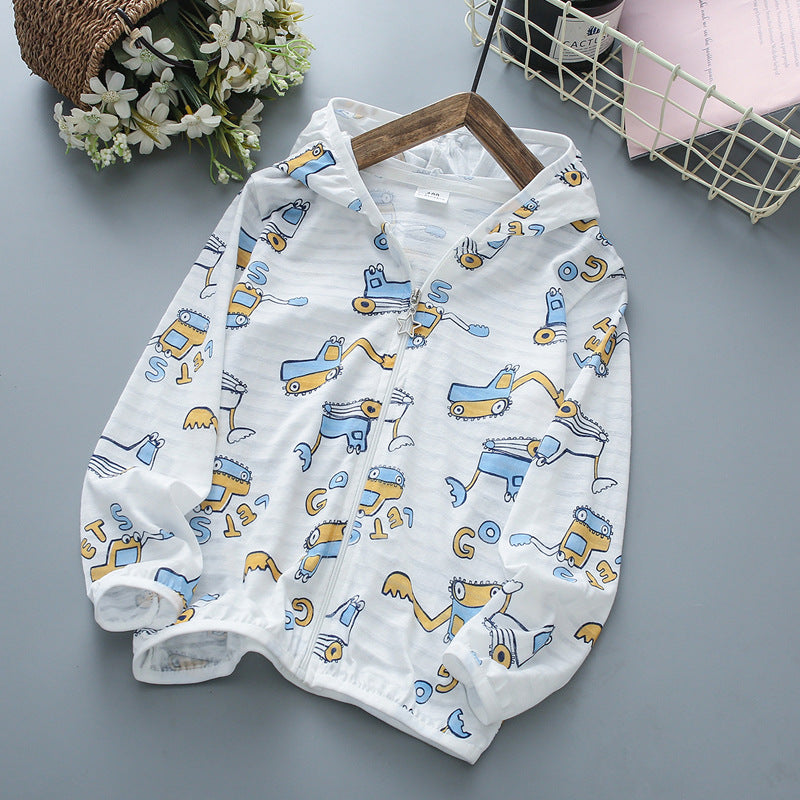 Unisex nan leichte atmungsaktive Kinder Dinosaurier Druck Kapuzenjacke mit Reißverschluss vorne EB