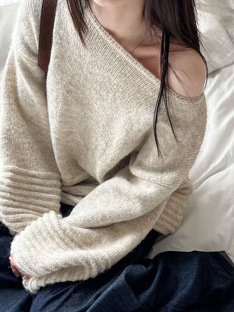 Damen Oversized Strickpullover EB