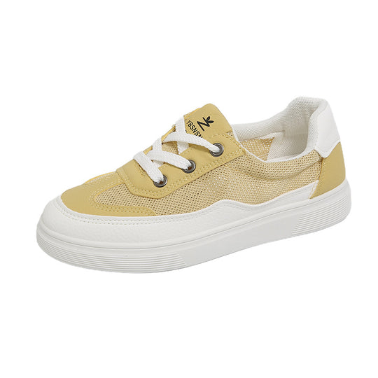 Damen bequeme Sneakers mit atmungsaktiver Netzoberfläche und sportlicher Sohle EB