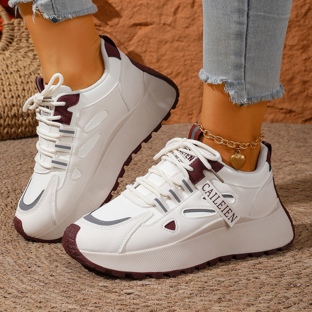 Damen Sportliche Sneaker mit atmungsaktiven Einsätzen EB