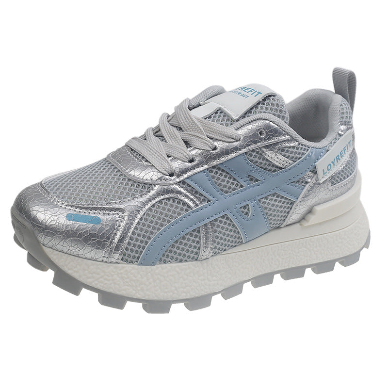 Damen Sportliche Lauf-Sneaker mit atmungsaktivem Mesh-Obermaterial und rutschfester Sohle EB