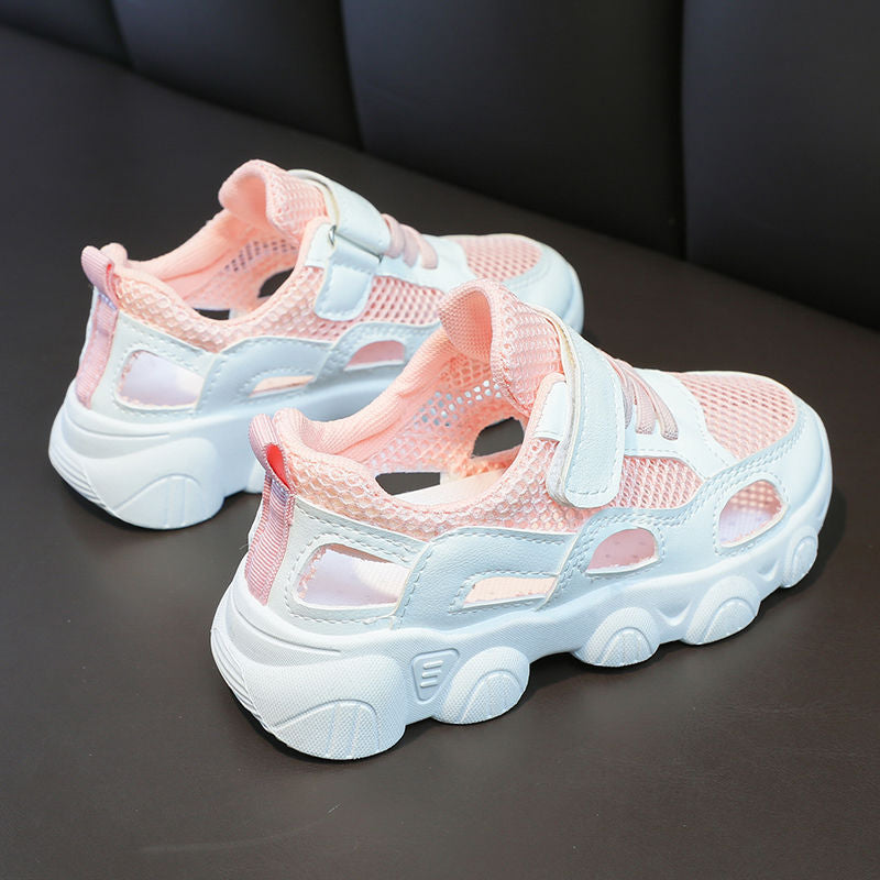 Damen Atmungsaktive Freizeitsneaker mit verstellbarem Klettverschluss und rutschfester Sohle EB
