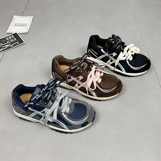 Damen sportliche Lauf-Sneaker mit dämpfender Sohlenkonstruktion und atmungsaktiver Mesh-Oberfläche EB