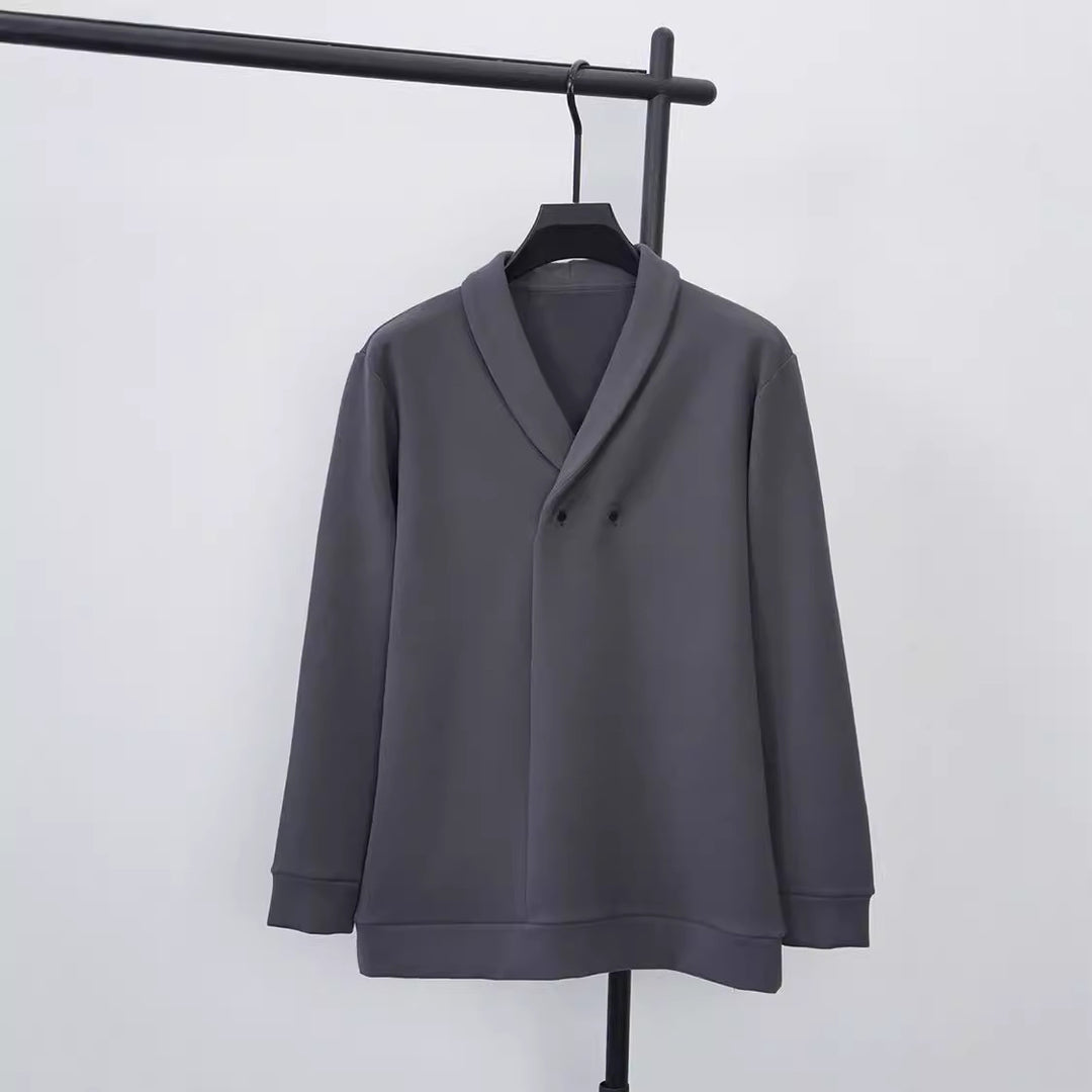 Herren Freizeitjacke mit modernem Schalkragen und praktischen Knöpfen EB