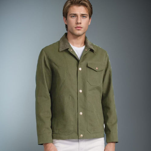 Herren zeitlose Jacke mit strukturiertem Design EB