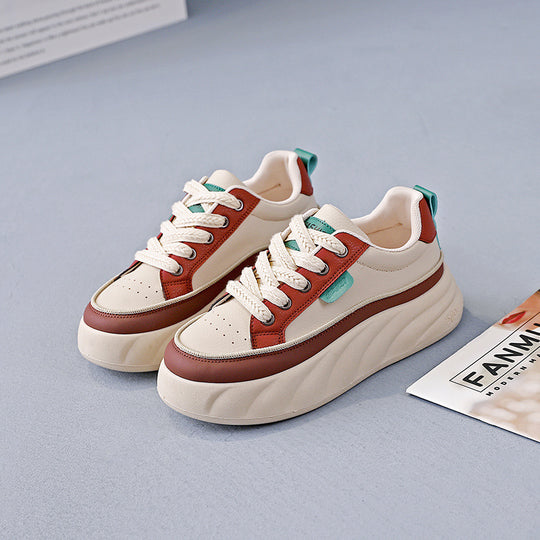 Damen Stilvolle Chunky Sneakers mit atmungsaktiver Sohle und bequemer Dämpfung EB