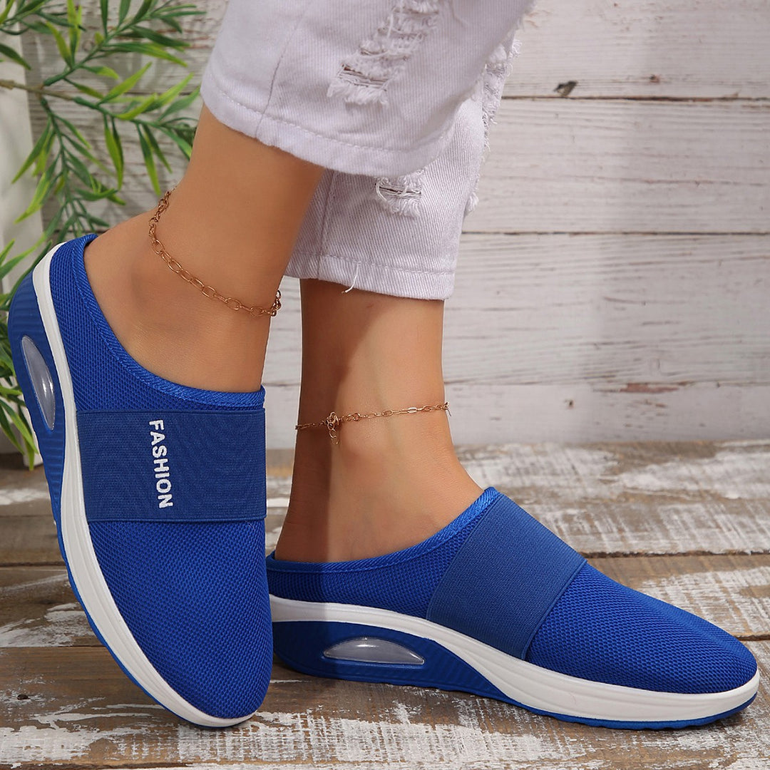 Damen Bequeme Slip-On Clogs mit atmungsaktiver Mesh-Oberfläche und flexibler Sohle EB